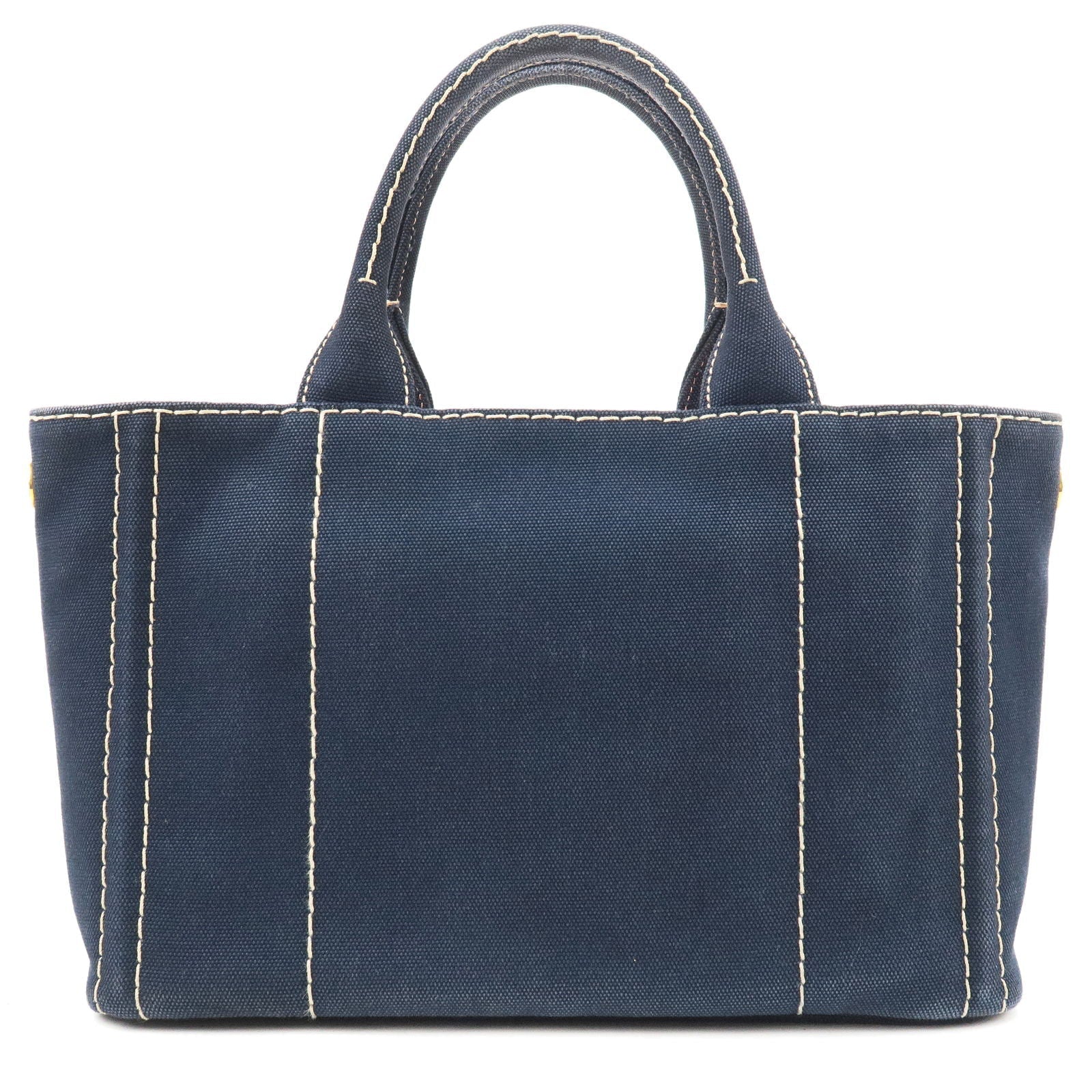 Prada Prada Canapa Mini Canvas 2Way Tote Bag Baltico