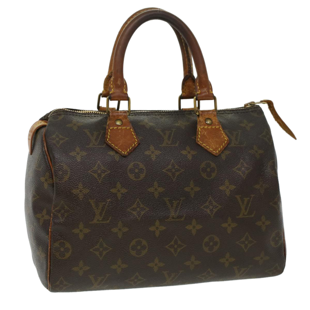 LOUIS VUITTON Monogram Speedy 25 Hand Bag M41528 LV 36389