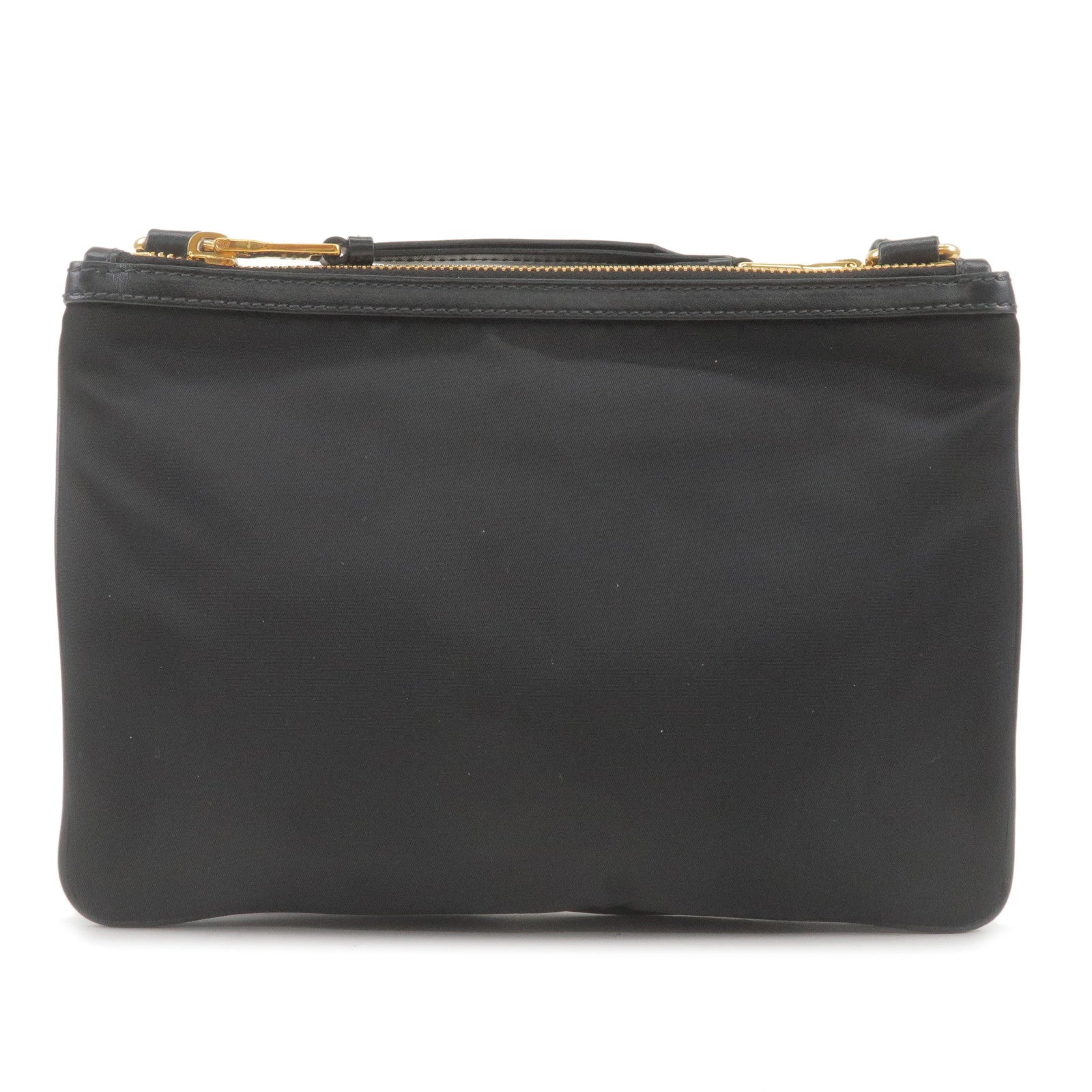Prada Prada Logo Nylon Leather Shoulder Bag Nero Black 1Bh046 36412 7