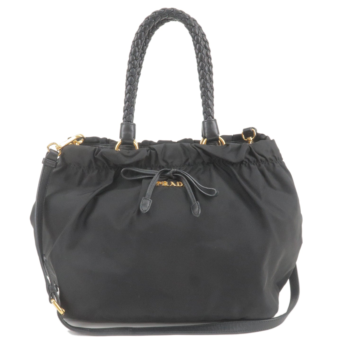Prada Prada Logo Nylon Leather 2Way Bag Hand Bag Travel Bag Bn1970 36444 11