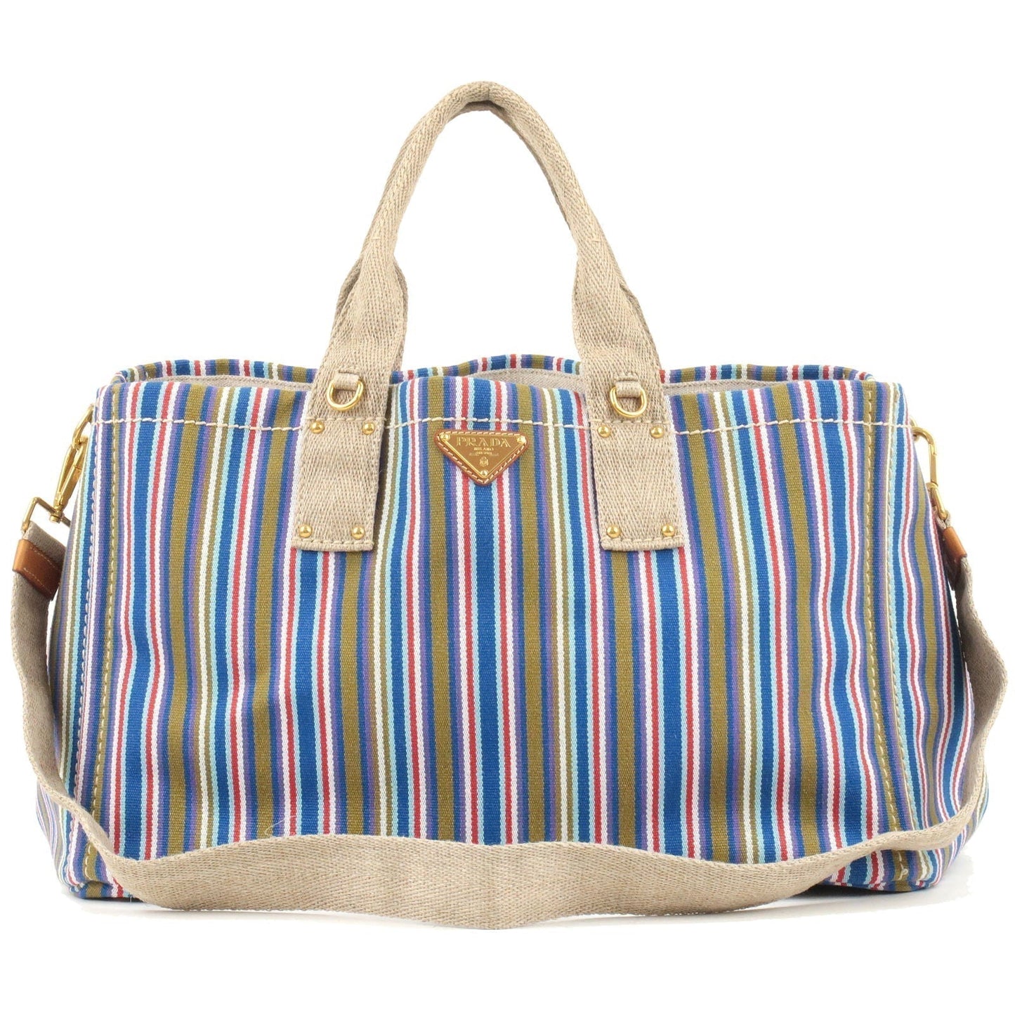 Prada Prada Canapa Large Canvas 2Way Bag Shoulder Bag