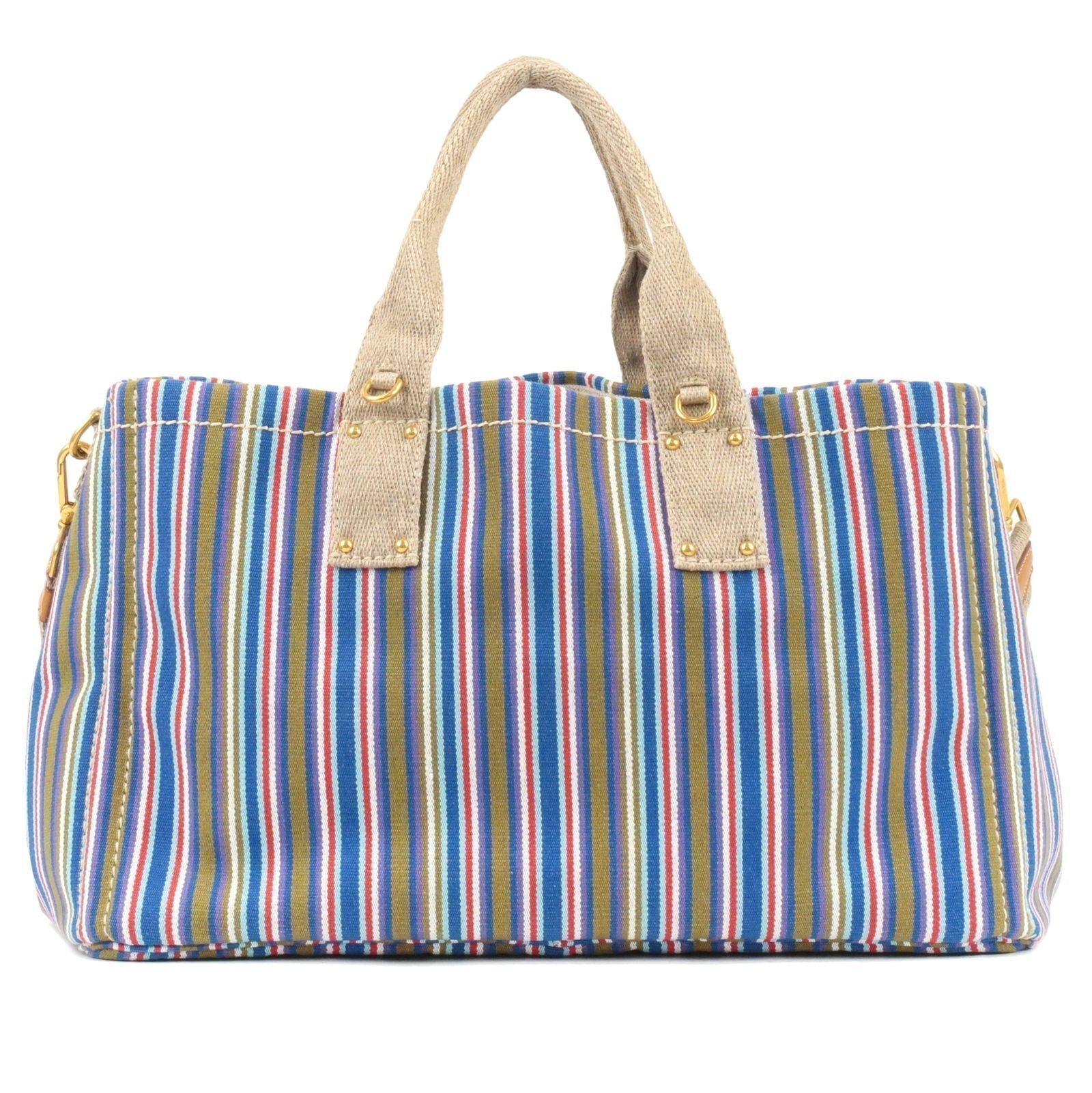 Prada Prada Canapa Large Canvas 2Way Bag Shoulder Bag