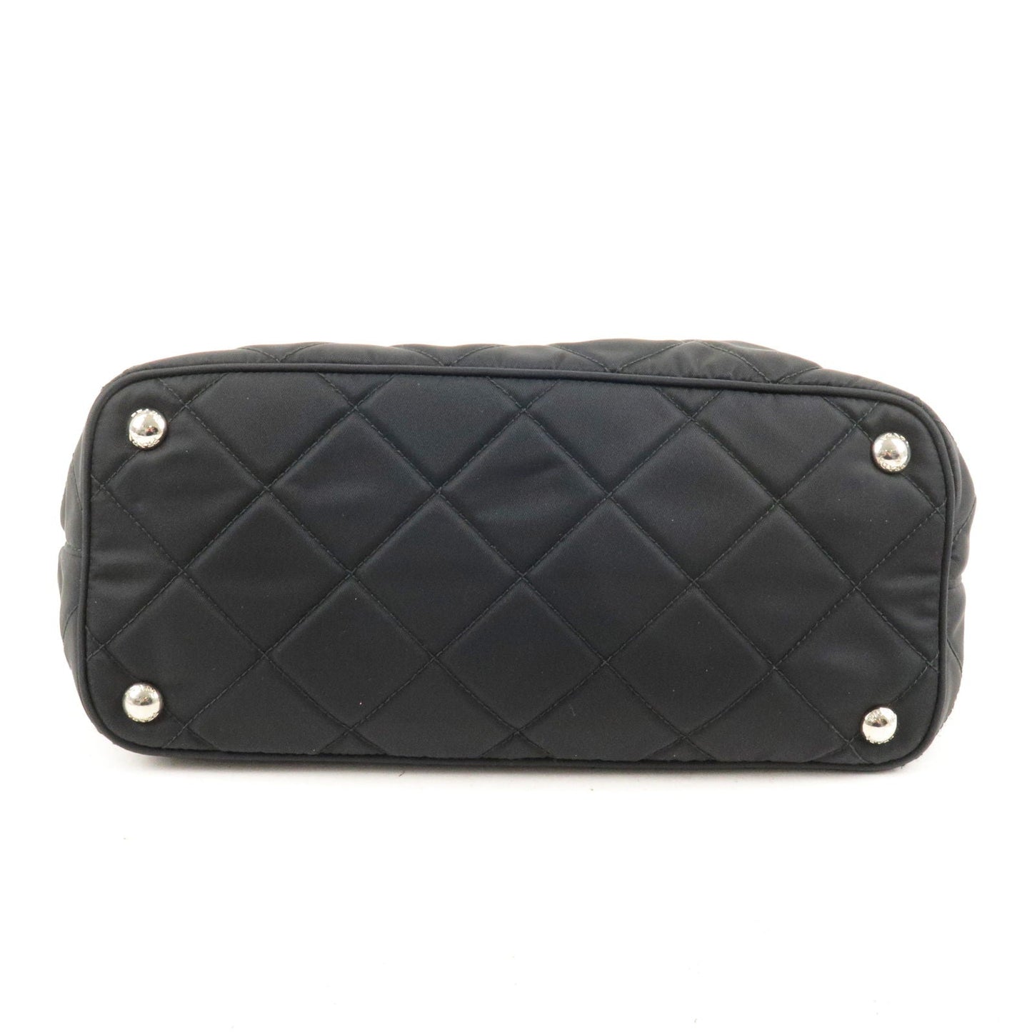 Prada Prada Logo Nylon Leather Quilting Chain Shoulder Bag