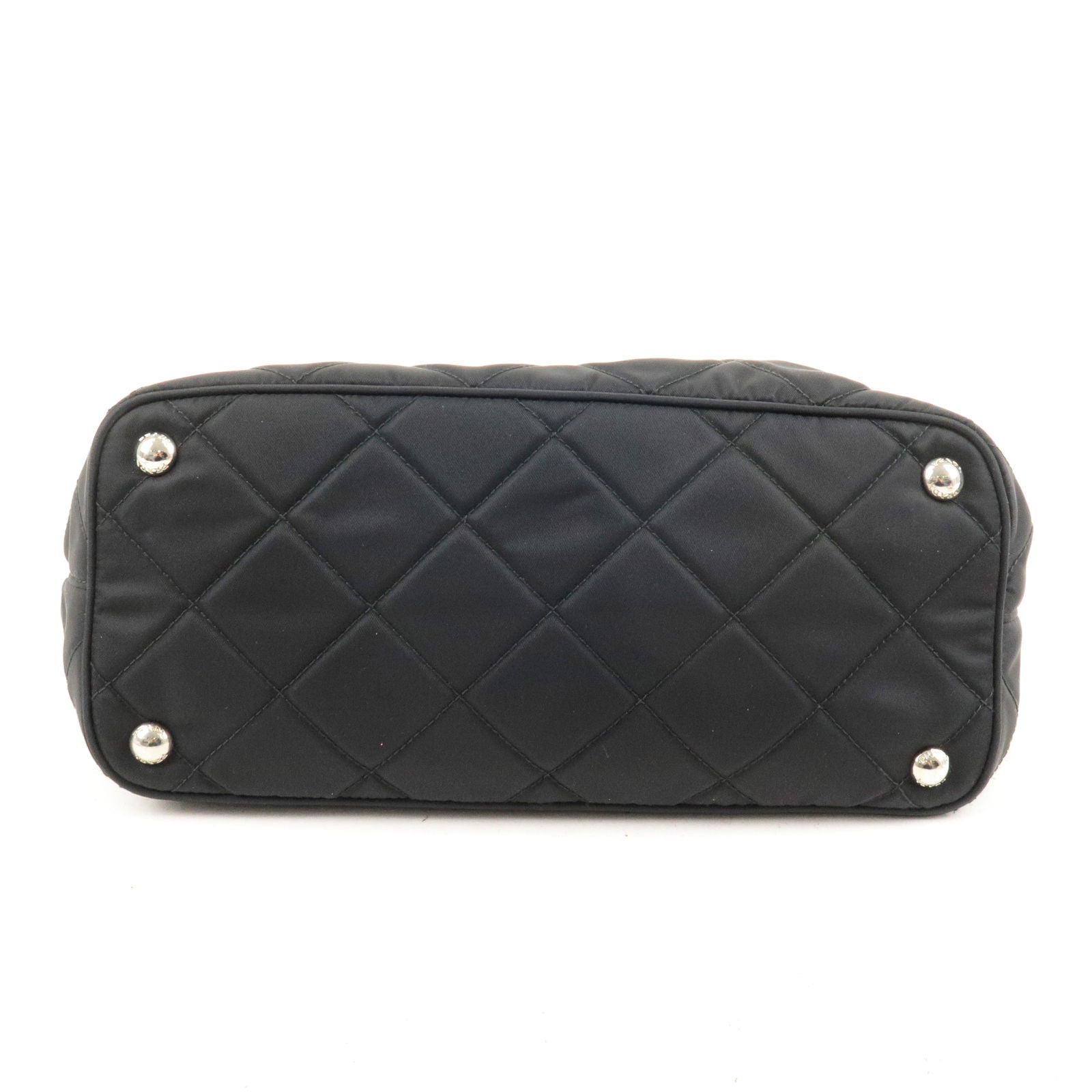 Prada Prada Logo Nylon Leather Quilting Chain Shoulder Bag