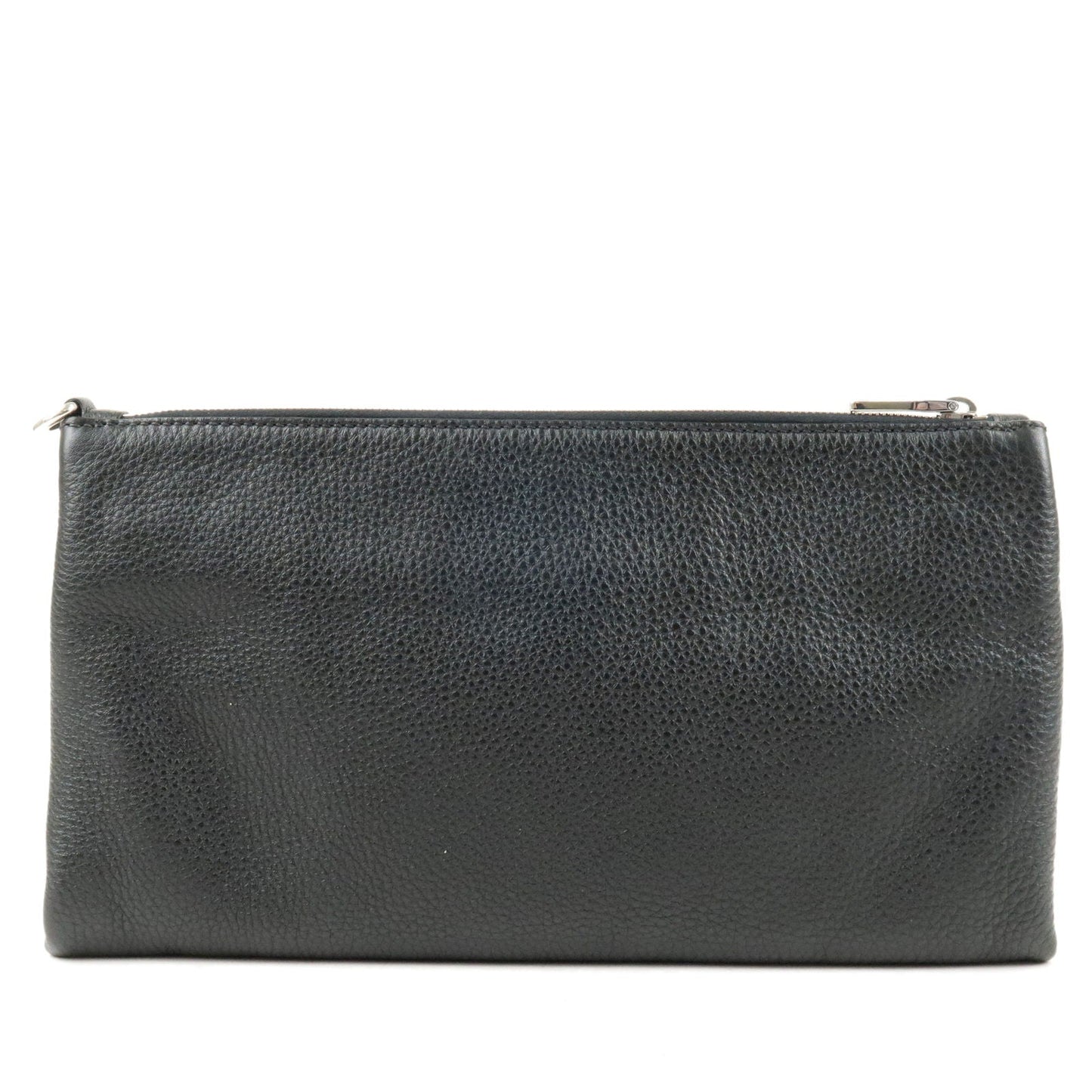 Prada Prada Logo Leather Clutch Bag Nero Black Bp0866