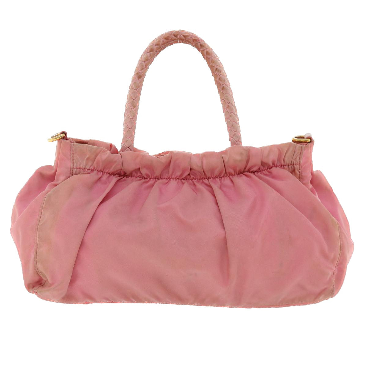 Prada Hand Bag 2Way Nylon Pink Travel Bag