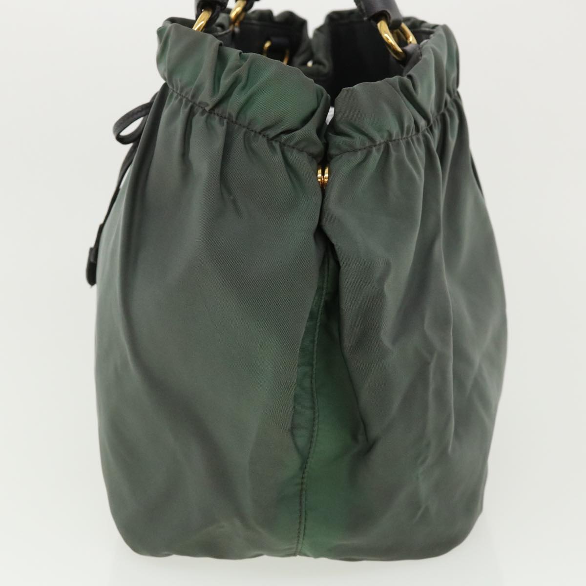 Prada Hand Bag Nylon Gray Travel Bag