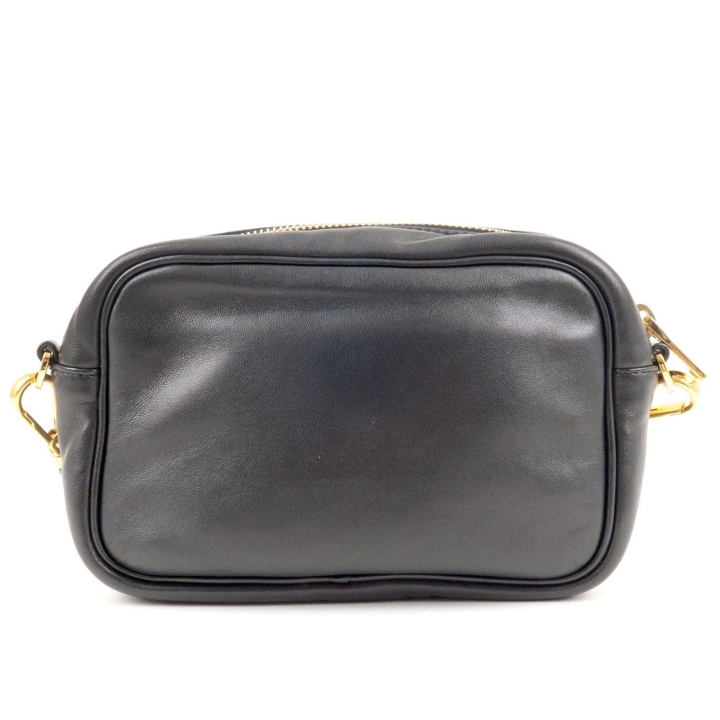 Prada Prada Logo Leather Ribbon Shoulder Bag Pink Black