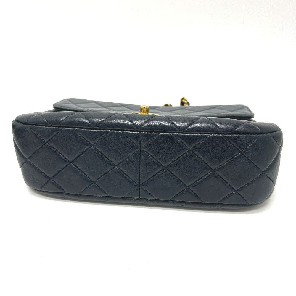 Chanel lambskin Navy Quilting WChain CC Matelasse Tote Bag
