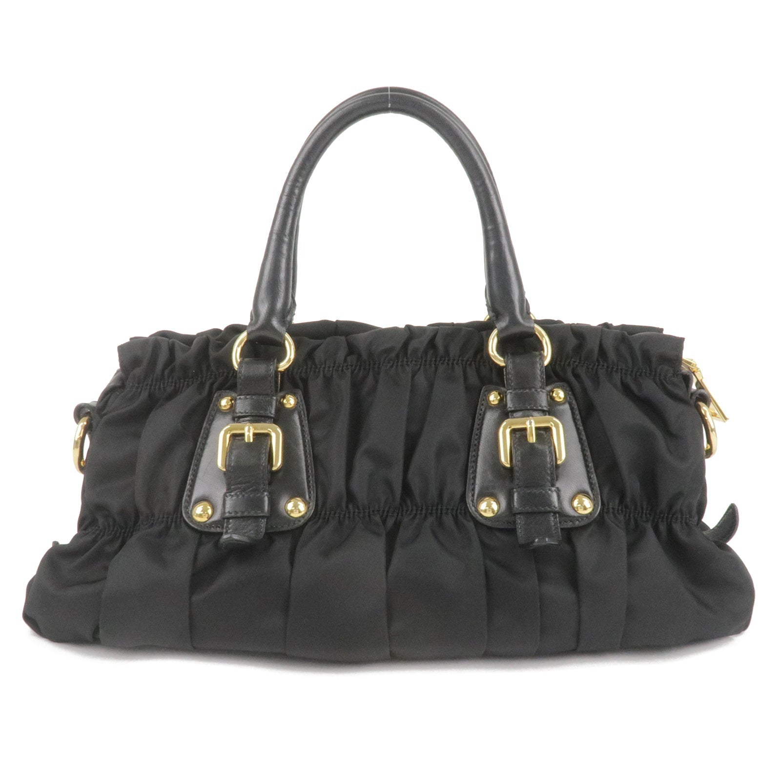 Prada Prada Logo Nylon Leather 2Way Bag Hand Bag Travel Bag