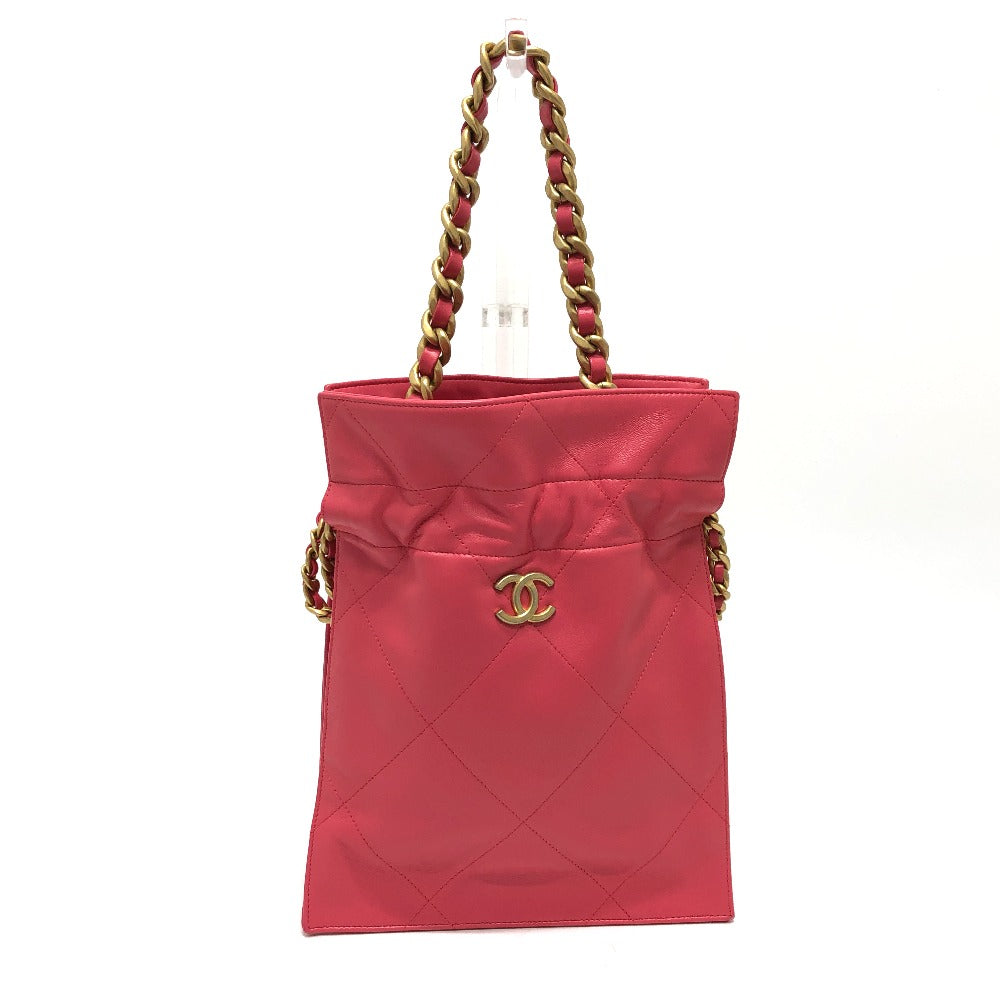Chanel lambskin COCO Mark Matelasse Quilting Pink Handbag