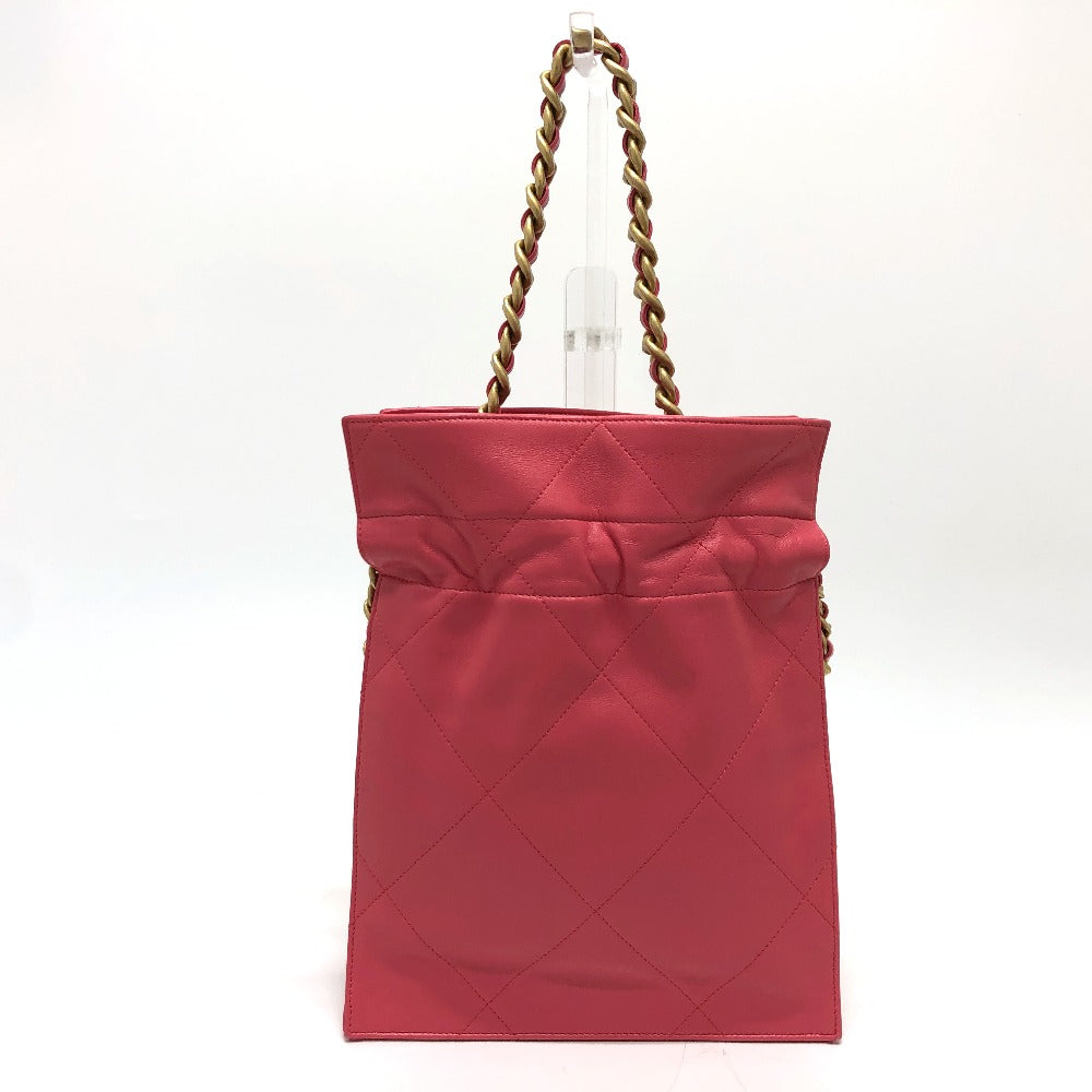 Chanel lambskin COCO Mark Matelasse Quilting Pink Handbag
