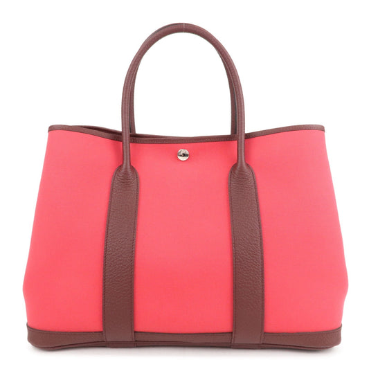 Hermes Luxury Garden Party Pm Tote Bag A Leather Canvas