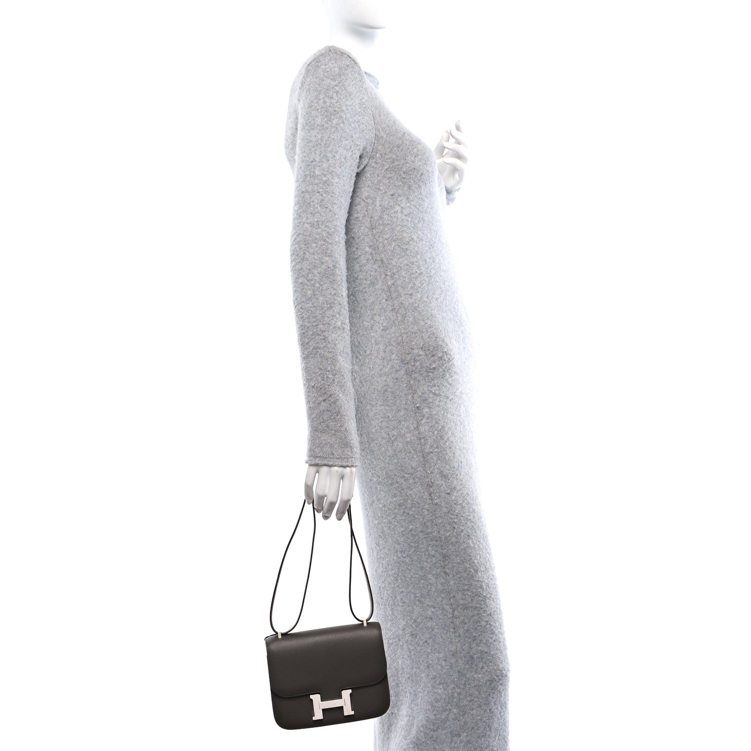 Hermes Epsom Constance Etain Handbag Travel Bag