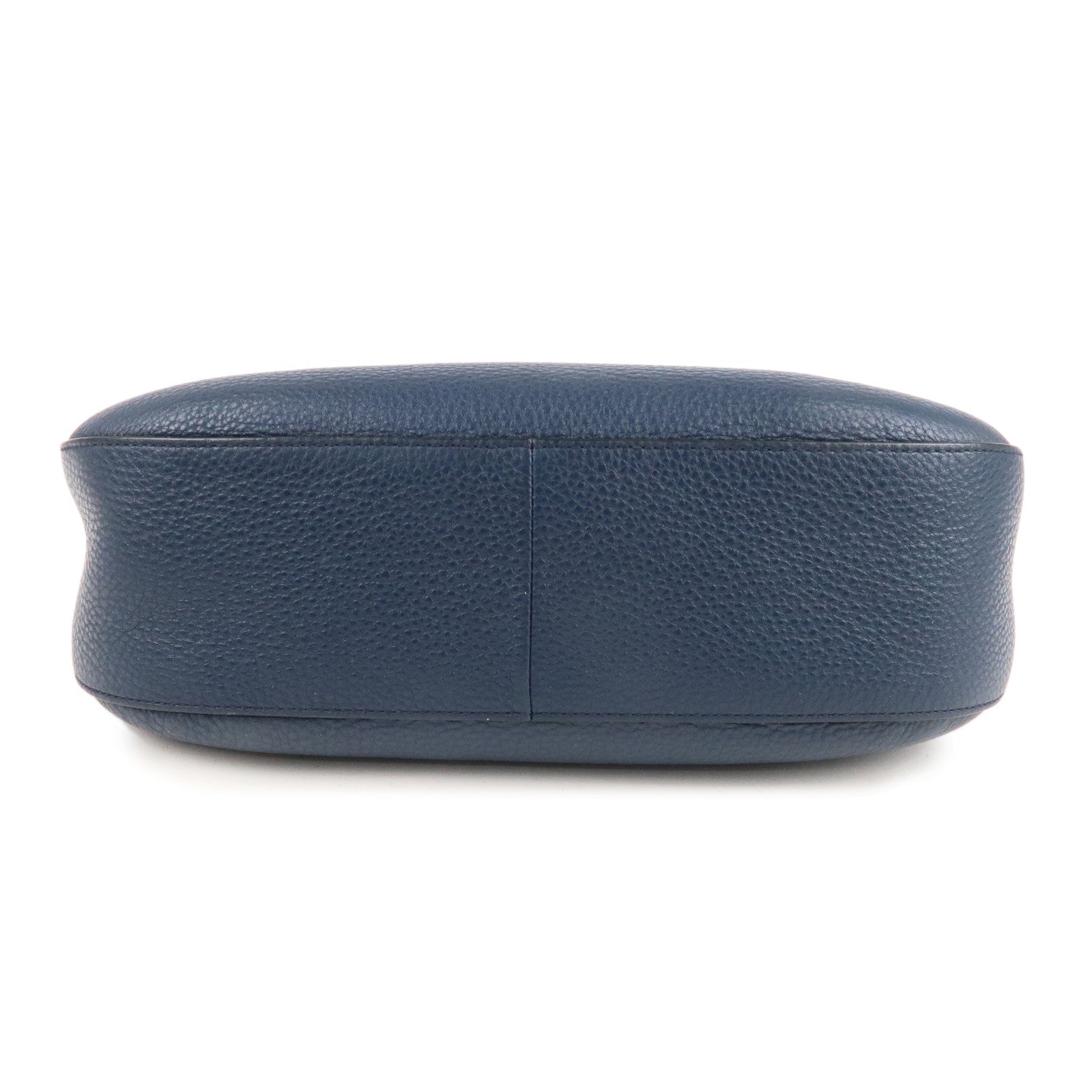 Prada Prada Logo Leather Shoulder Bag Navy 1Bc052 36990
