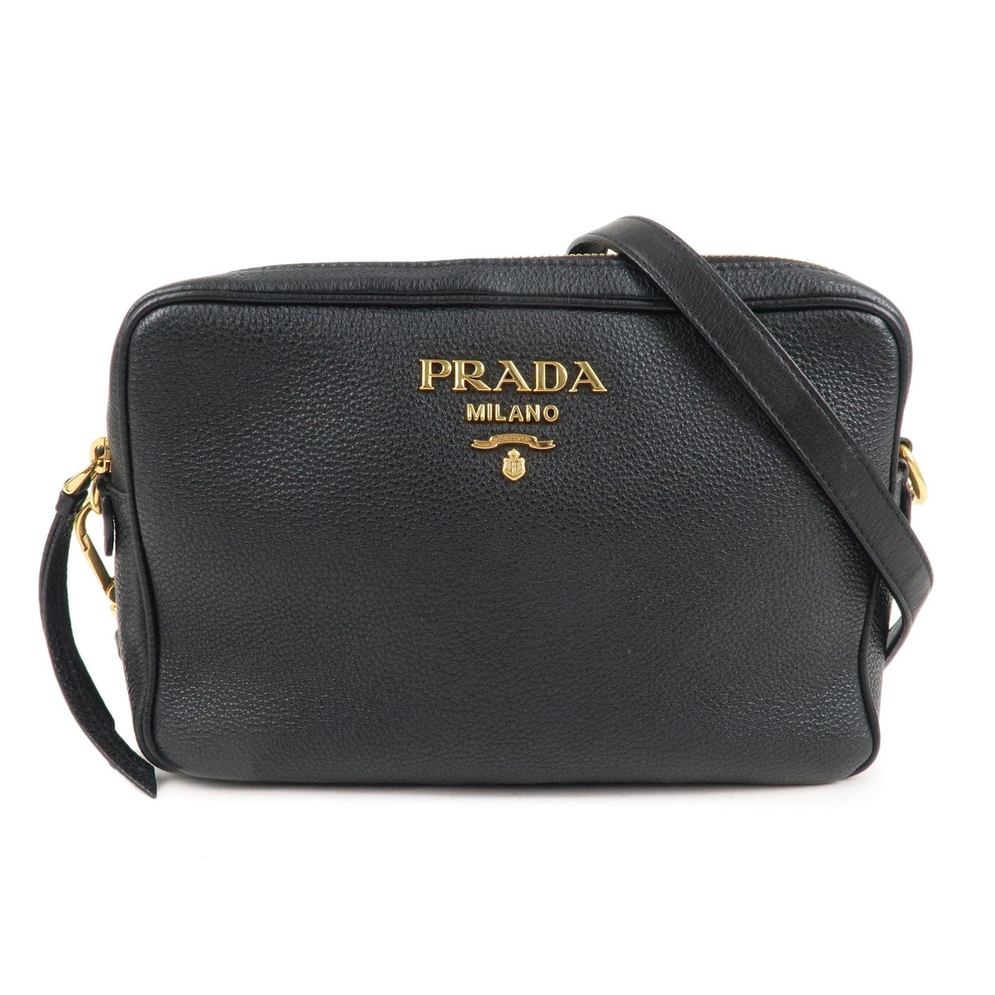 Prada Prada Logo Leather Shoulder Bag Crossbody Bag Black