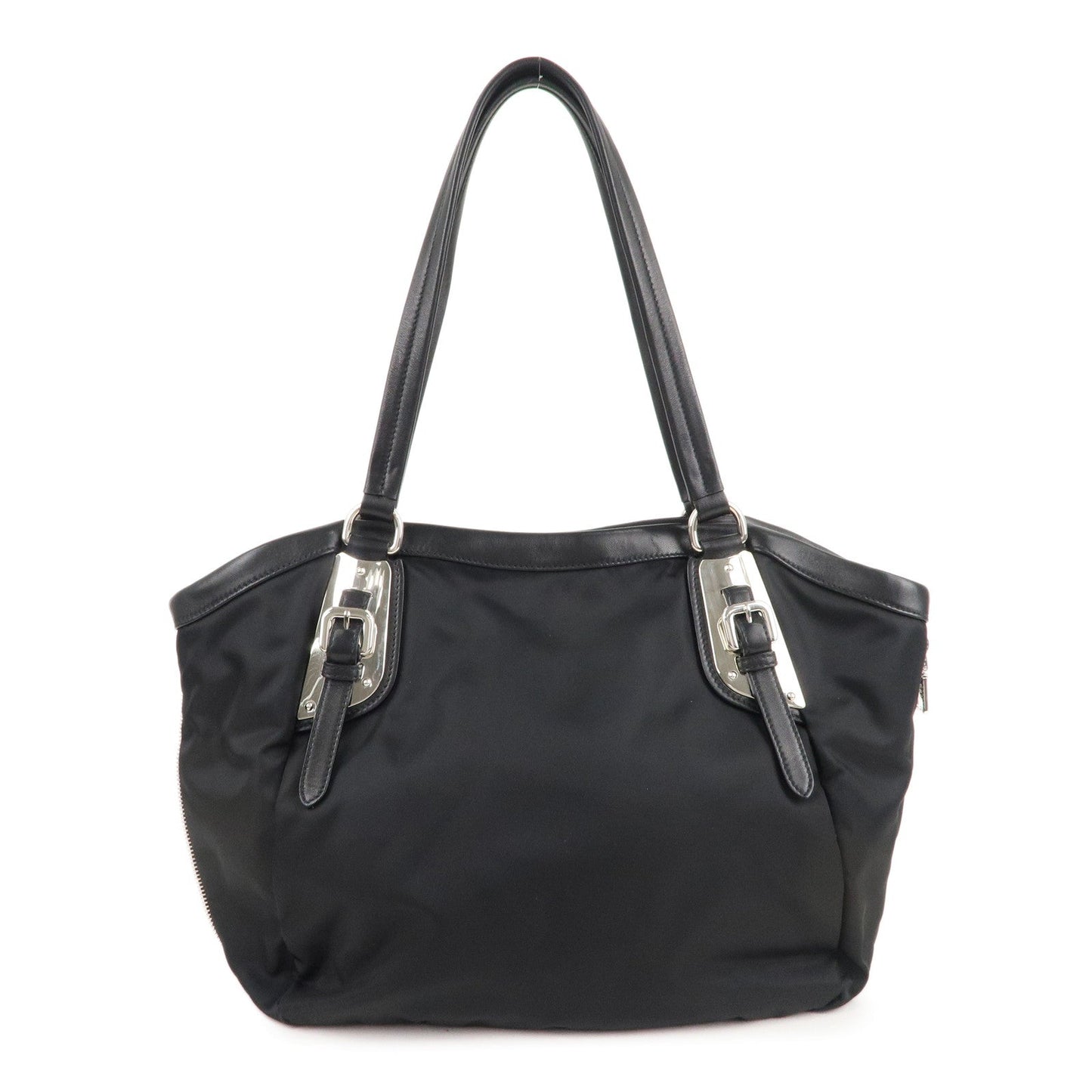 Prada Prada Nylon Leather Tote Bag Shoulder Bag Black