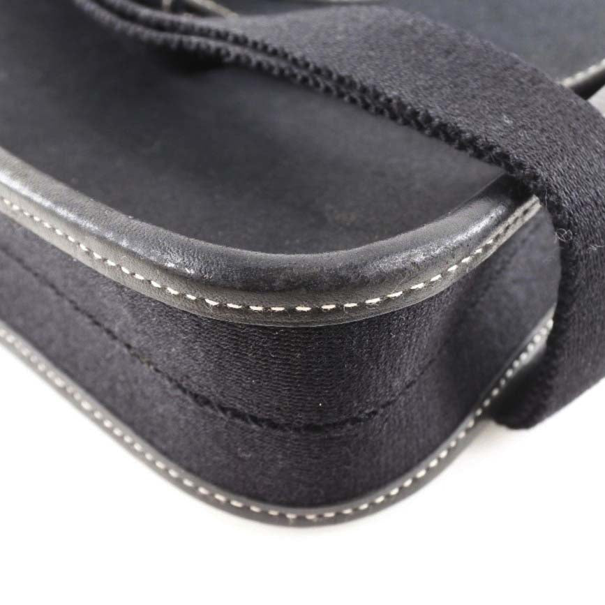 Hermes Shoulder Bag Buenaben Women Canvas Black
