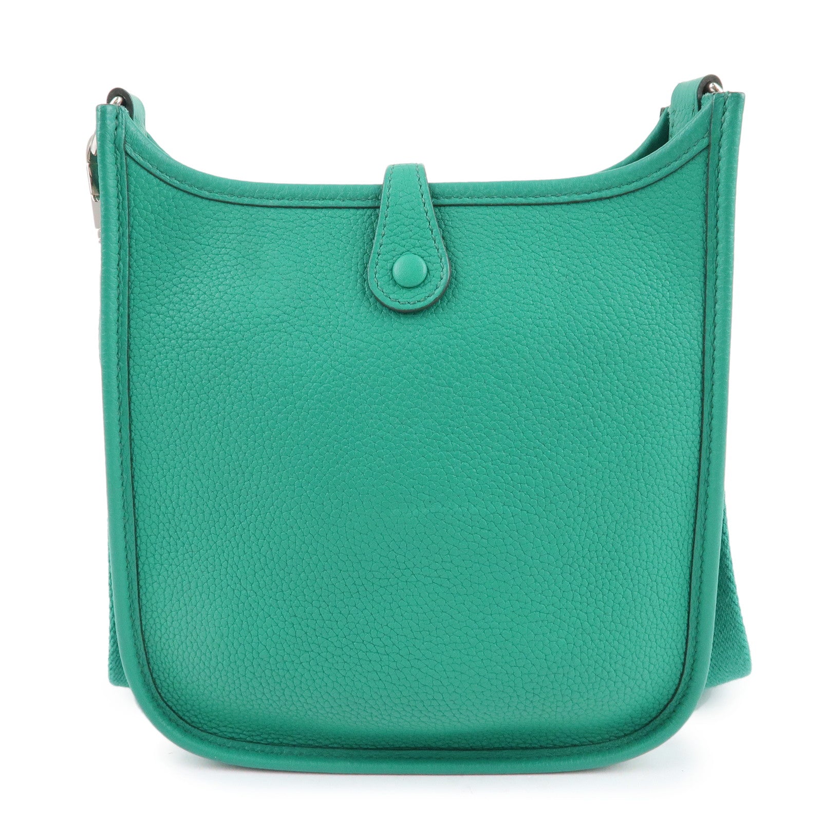 Hermes Luxury Taurillon Clemence Evelyne Tpm Amazon Shoulder Green Shoulder Bag