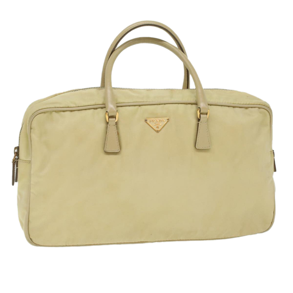 Prada Hand Bag Nylon Beige Travel Bag Nylon Beige 37133