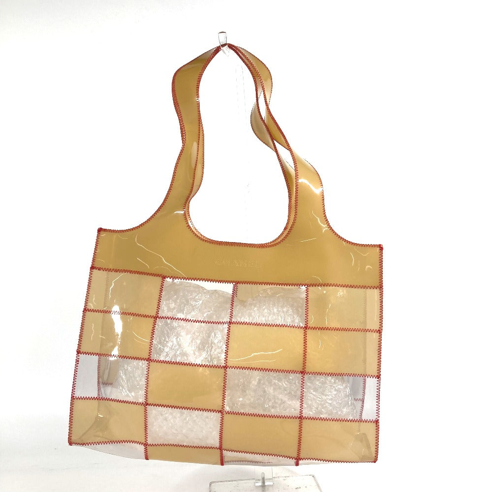 Chanel Plastics CC COCO Mark Beige Shoulder Bag