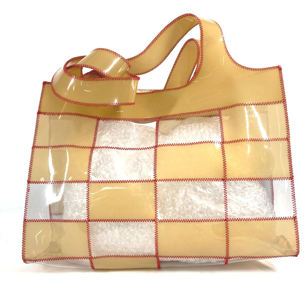 Chanel Plastics CC COCO Mark Beige Shoulder Bag