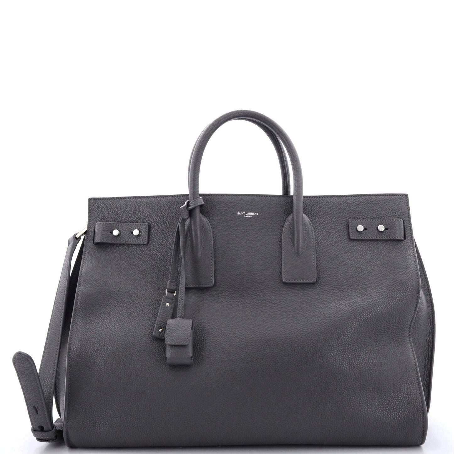 YSL Saint Laurent Saint Laurent Trending Sac De Jour Souple Leather Large Travel Bag