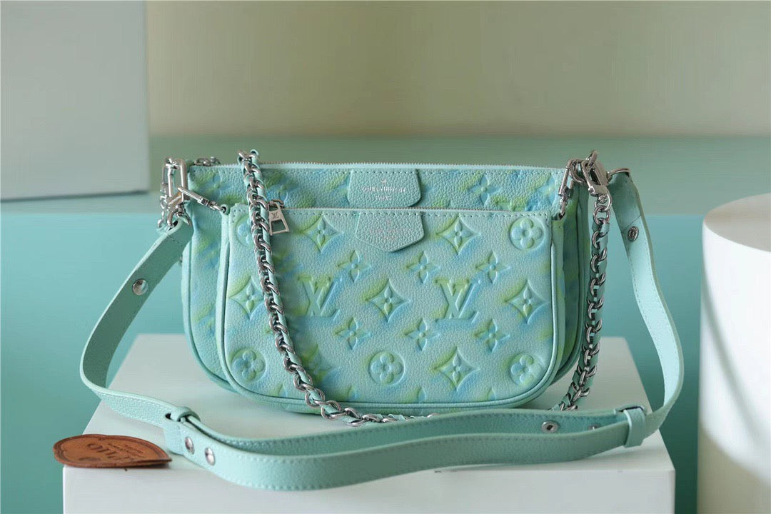 Top Quality Multi Pochette Accessoires Empreinte Vert Monogram Green Travel Bag