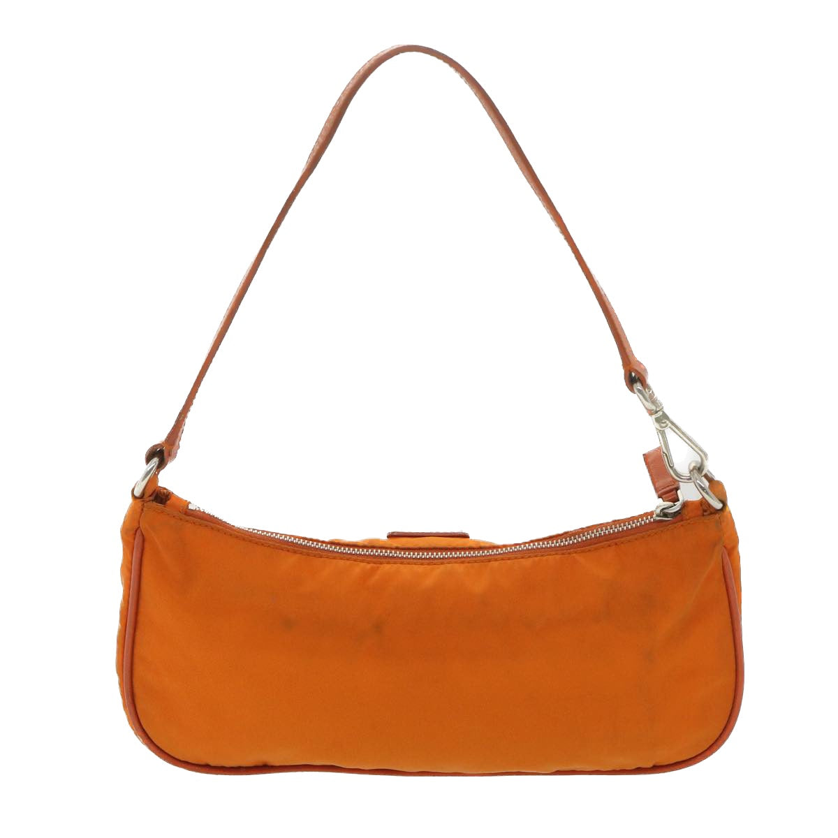Prada Accessory Pouch Luxury Handbag Nylon Orange Clutch Bag