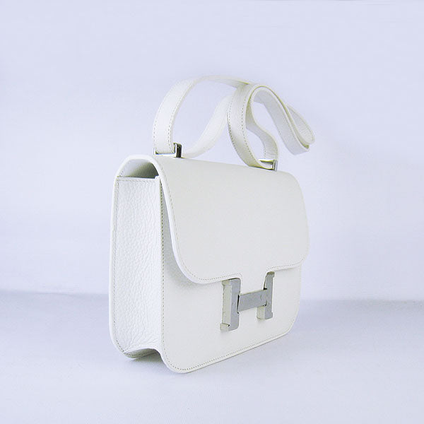 Hermes Luxury Constance Cowskin Bag H Leather Beige Travel Bag