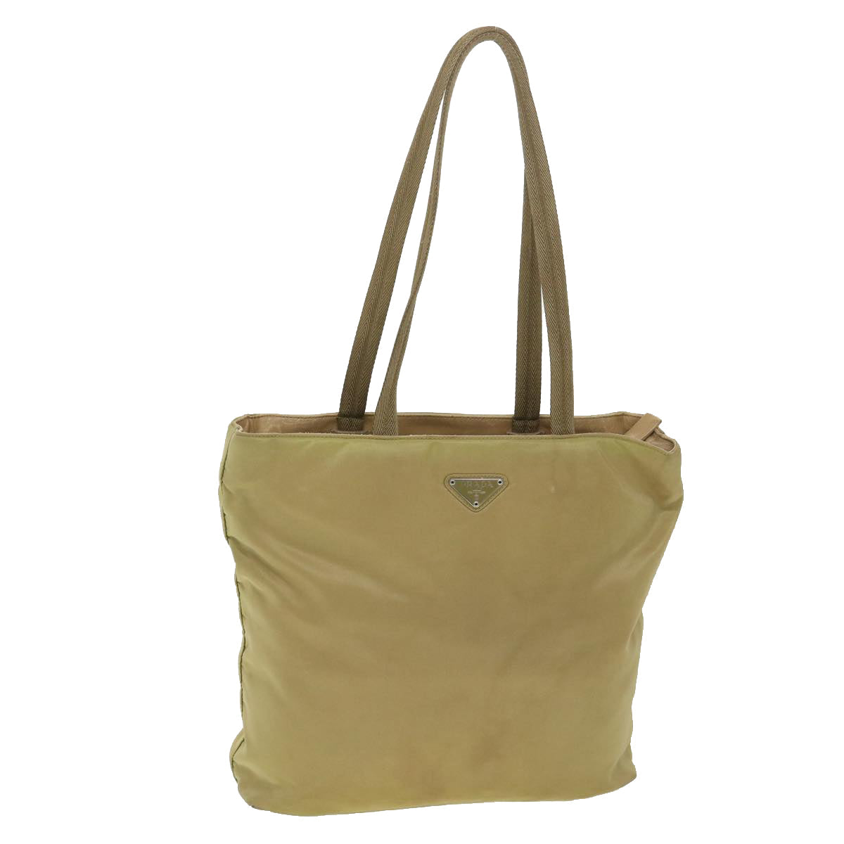 Prada Shoulder Bag Khaki Nylon Nylon Khaki 38297