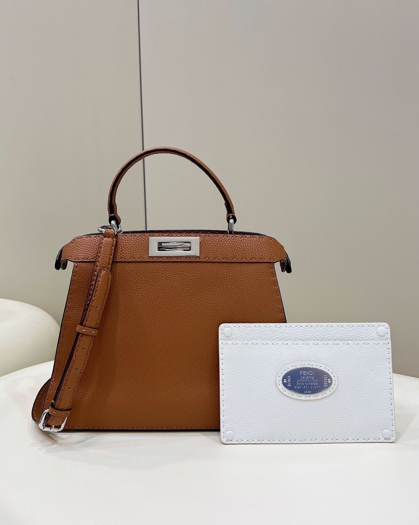 Fendi Iseeu Metop Qualityum Bronze Ff Shoulder Bag