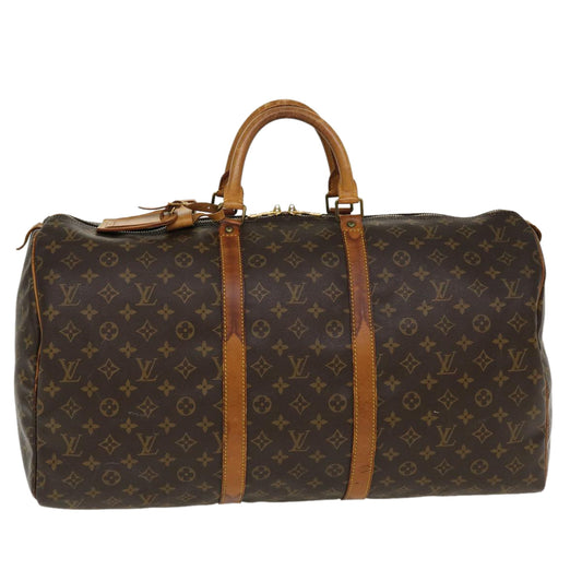 Louis Vuitton Monogram Keepall 55 Boston Bag LV