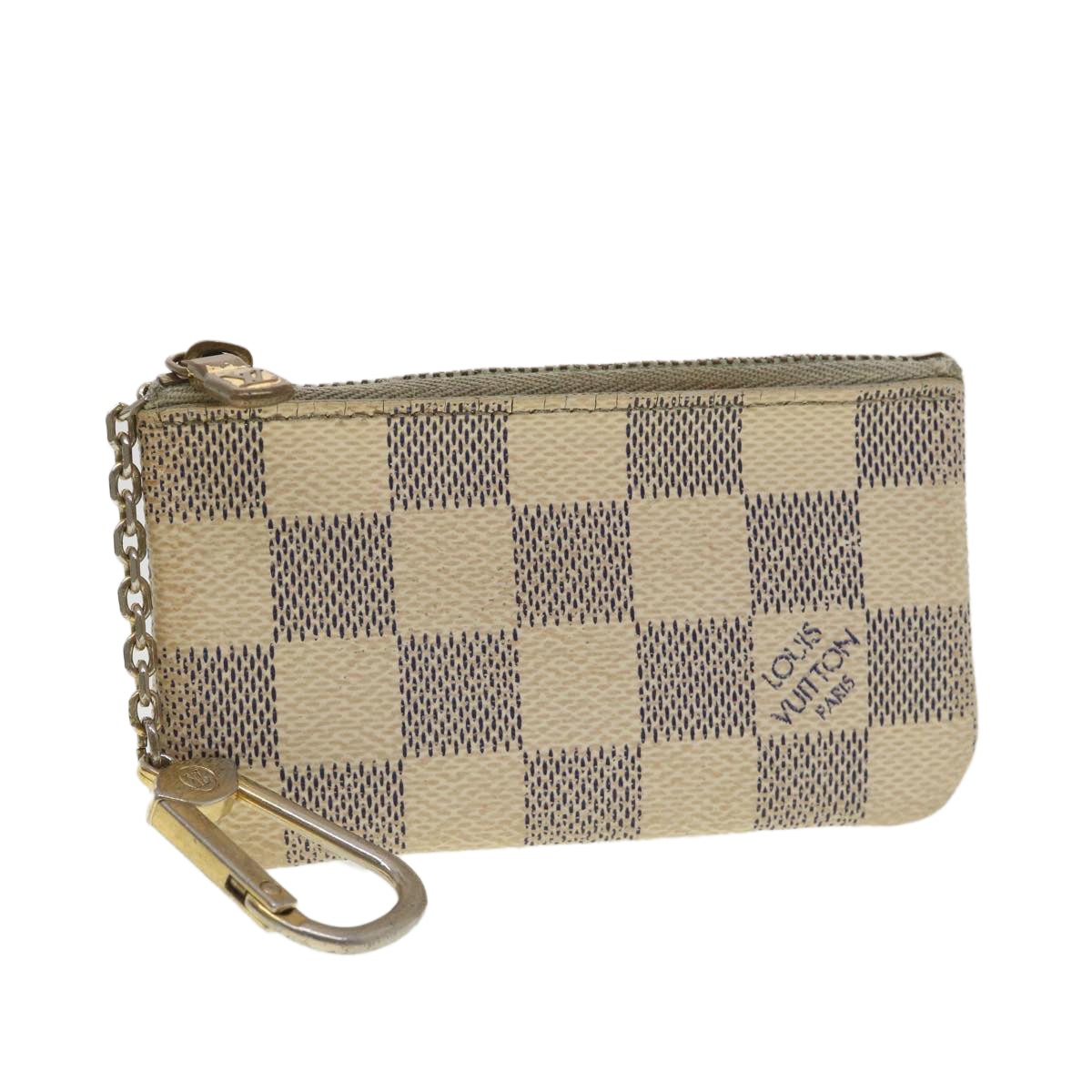 LOUIS VUITTON Damier Azur Pochette Cles Coin Purse N62659 LV 38411