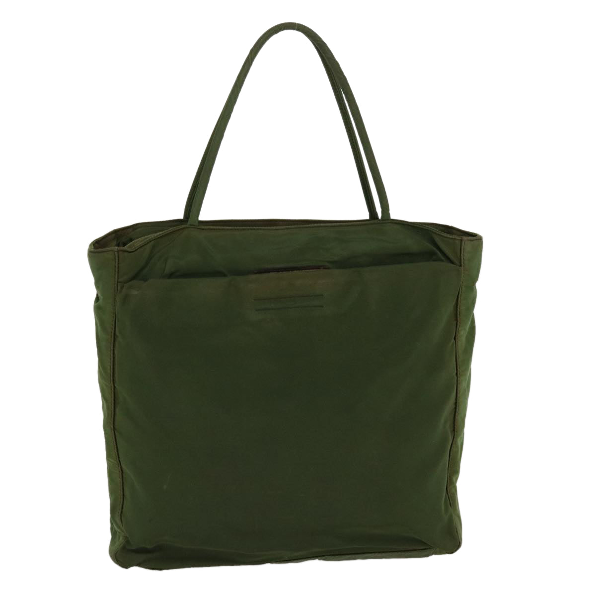 Prada Hand Bag Nylon Green Travel Bag Nylon Green 38494