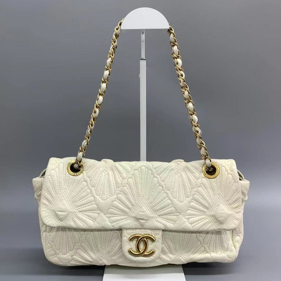 Chanel Paris-Venice Ca DâOro Flap Seashell 3D White Shoulder Bag