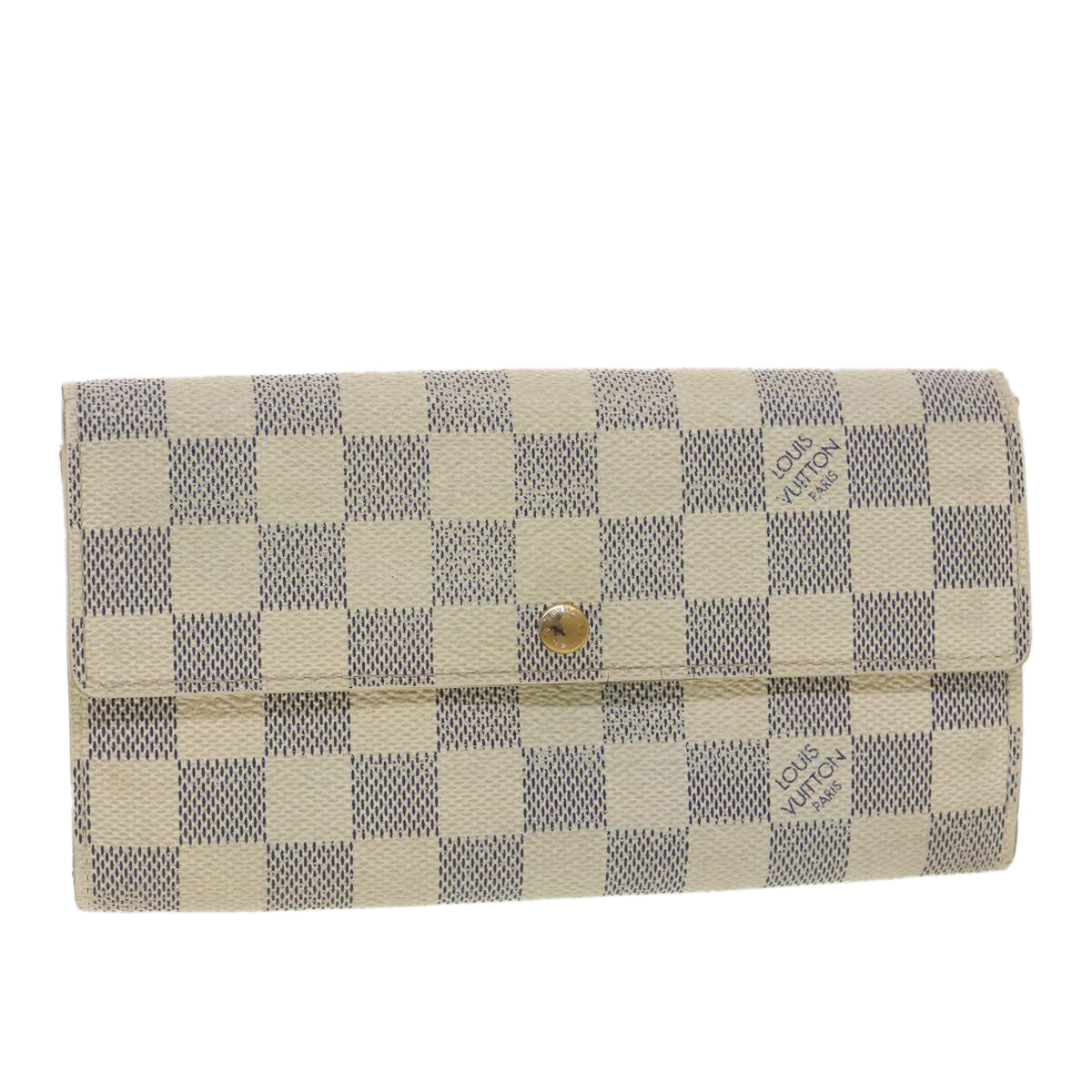 Louis Vuitton Damier Azur Portefeuille Sarah Long Wallet LV