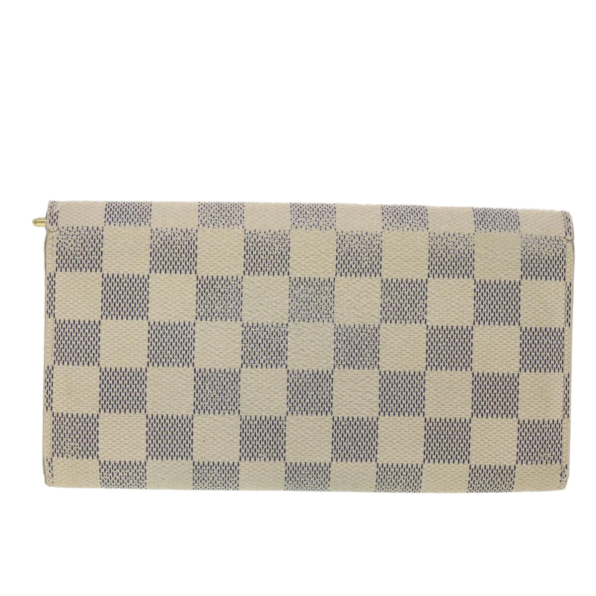 Louis Vuitton Damier Azur Portefeuille Sarah Long Wallet LV