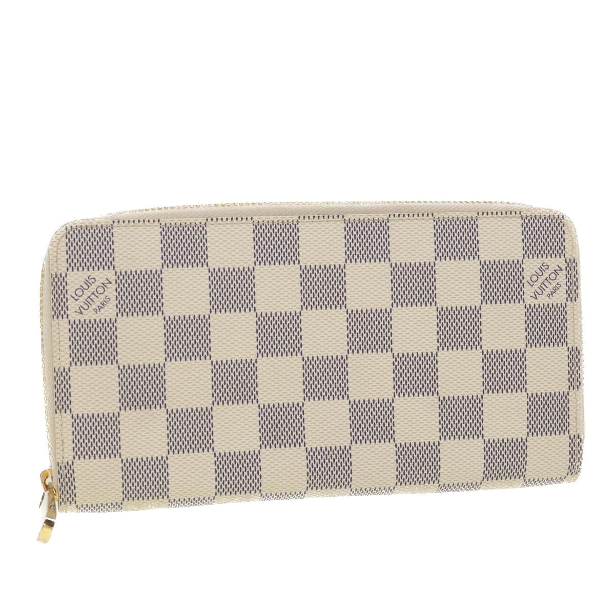 Louis Vuitton Damier Azur Zippy Wallet Long Wallet LV
