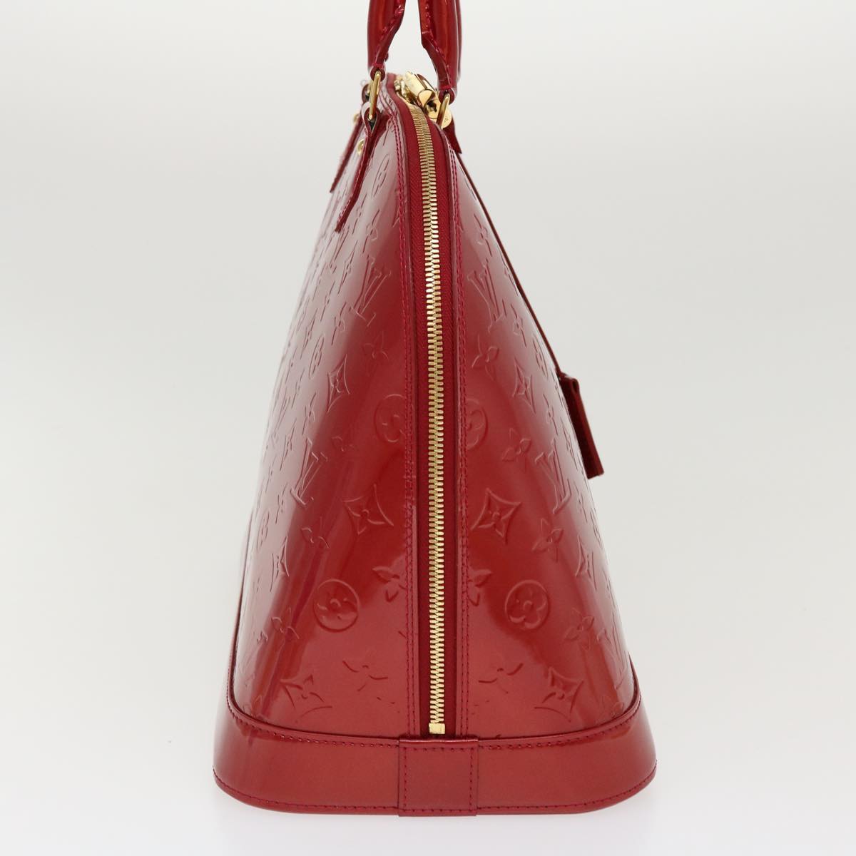 LOUIS VUITTON Monogram Vernis Alma GM Hand Bag Pomme D'amour M93596 38749