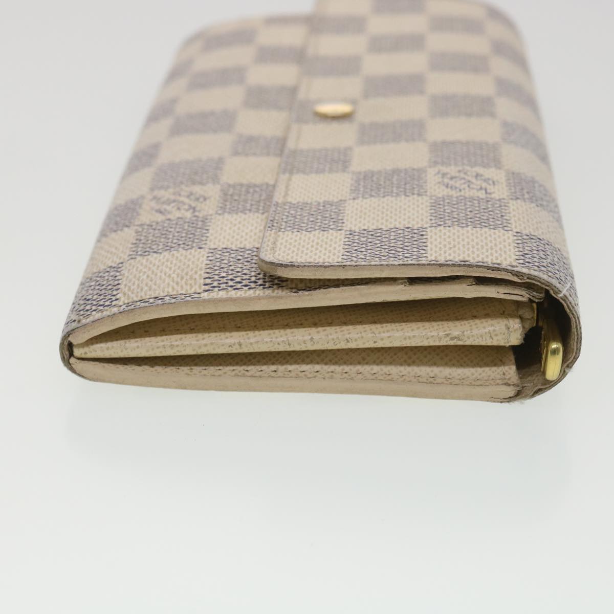 Louis Vuitton Damier Azur Portefeuille Sarah Long Wallet LV Style 2