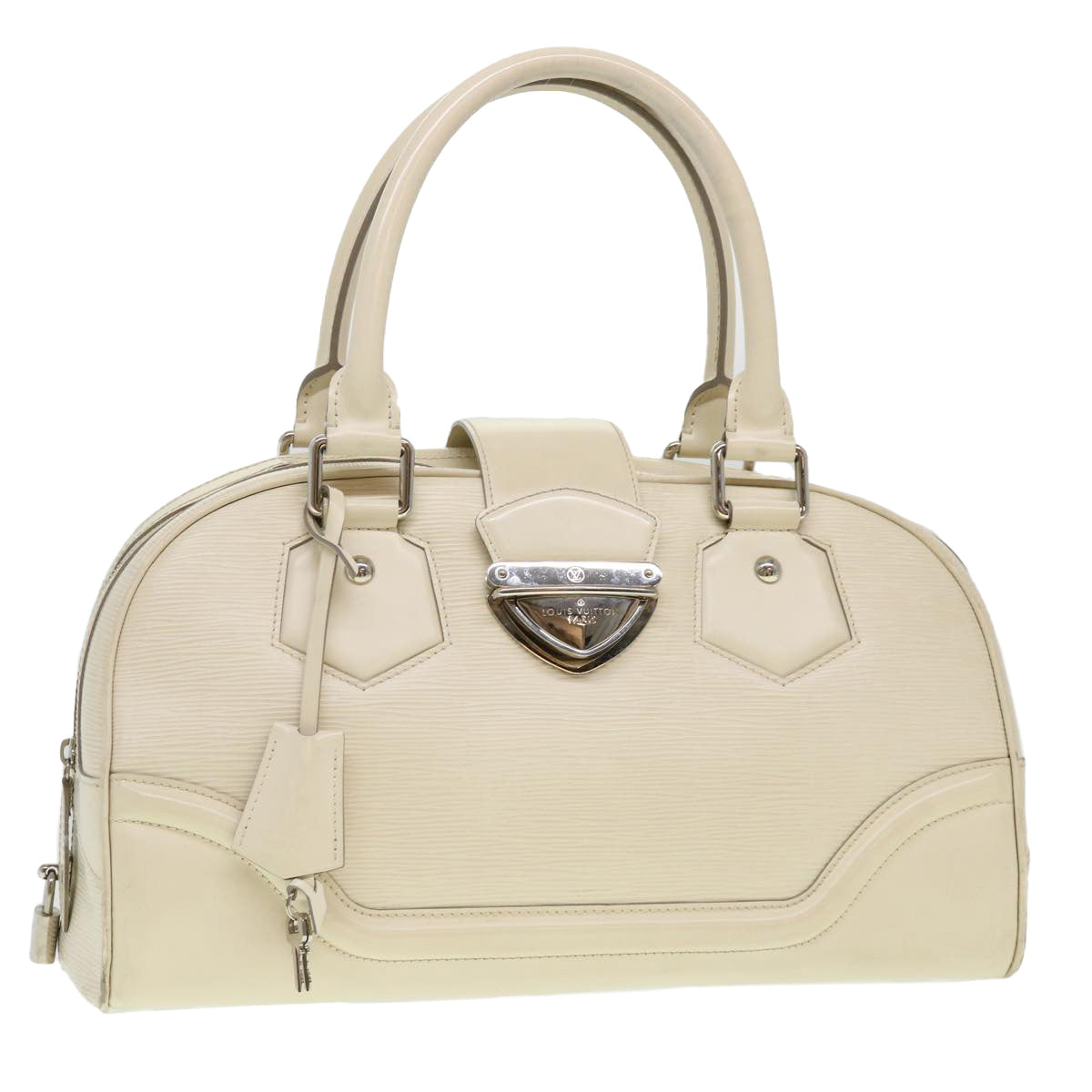 LOUIS VUITTON Epi Boring Montaigne GM Hand Bag White M5931J LV 38835