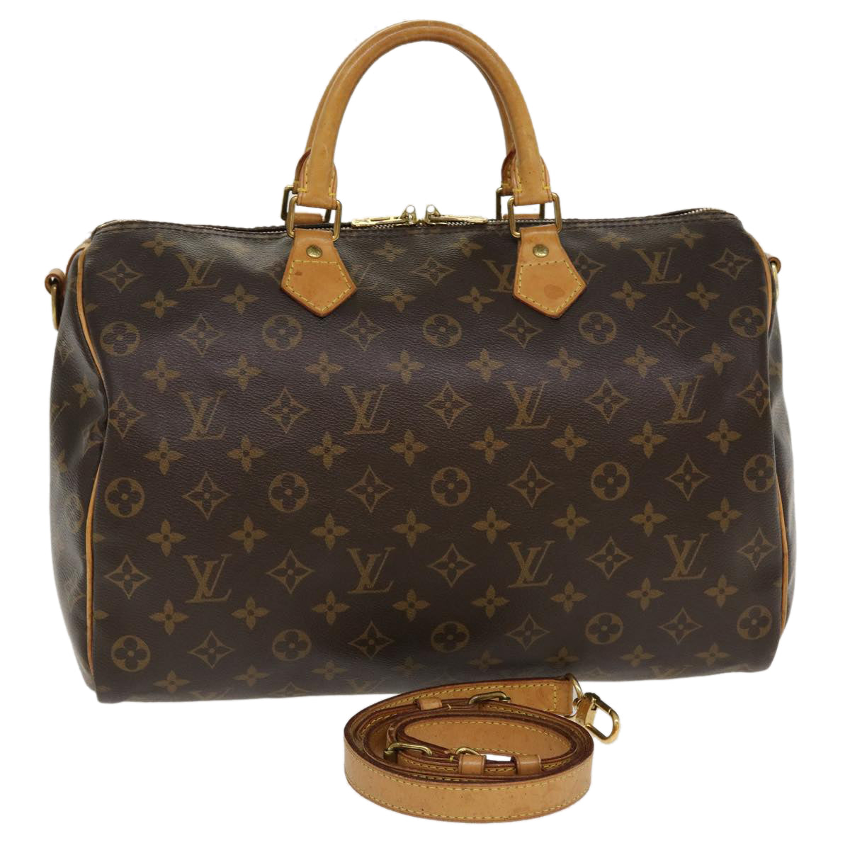 LOUIS VUITTON Monogram Speedy Bandouliere 35 Hand Bag 2way M40392 LV 38930