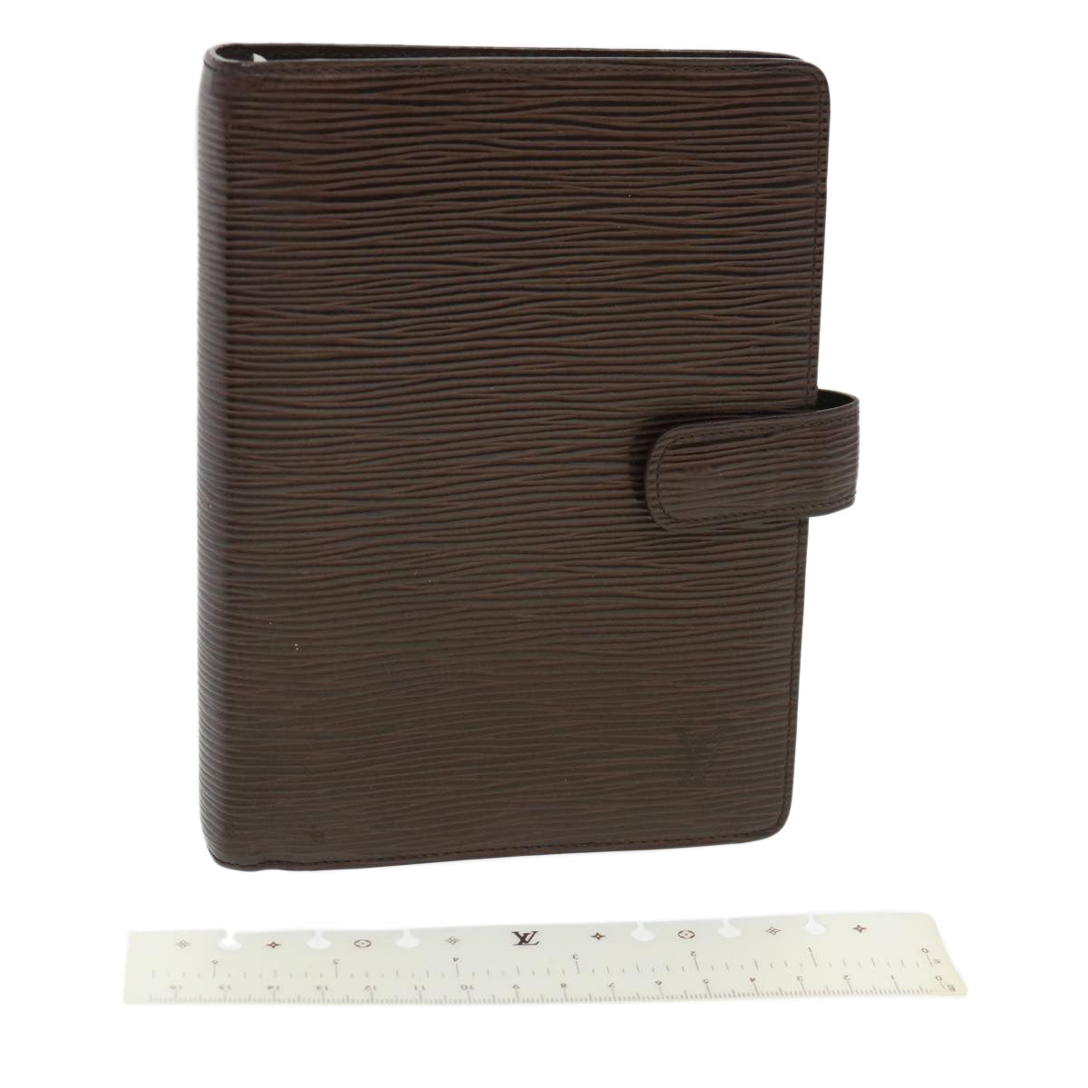 LOUIS VUITTON Epi Agenda MM Day Planner Cover Mocha R2004D LV 38948
