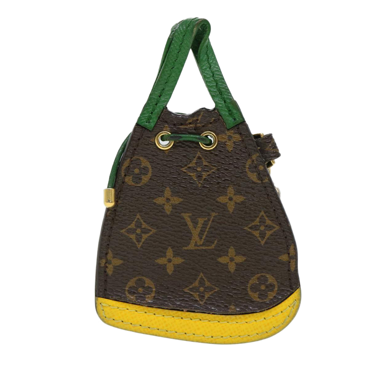 Louis Vuitton Porte Cles BB Noe Key Holder Green Yellow LV