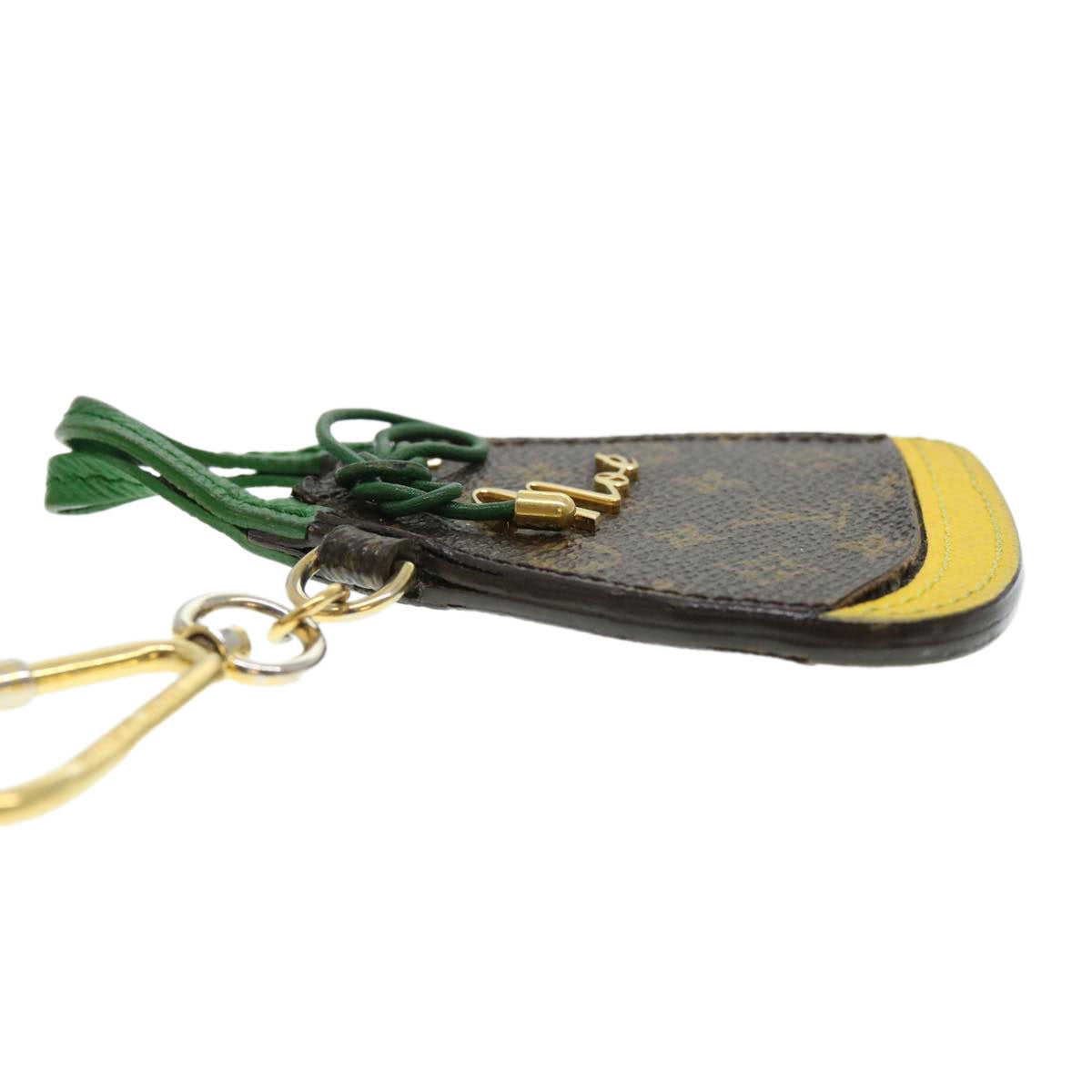 Louis Vuitton Porte Cles BB Noe Key Holder Green Yellow LV