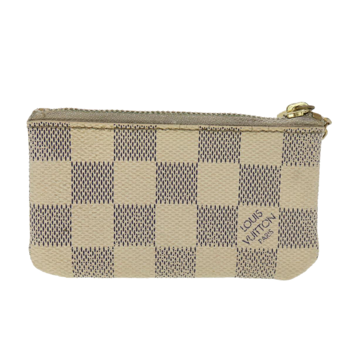 LOUIS VUITTON Damier Azur Pochette Cles Coin Purse N62659 LV 38998
