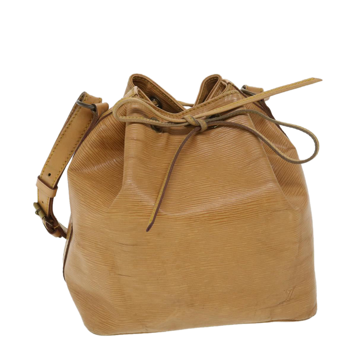LOUIS VUITTON Epi Petit Noe Shoulder Bag Zipang Gold M44108 LV 39013
