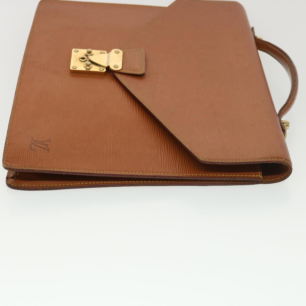 LOUIS VUITTON Epi Porte Documents Bandouliere Hand Bag Brown M54468 39023