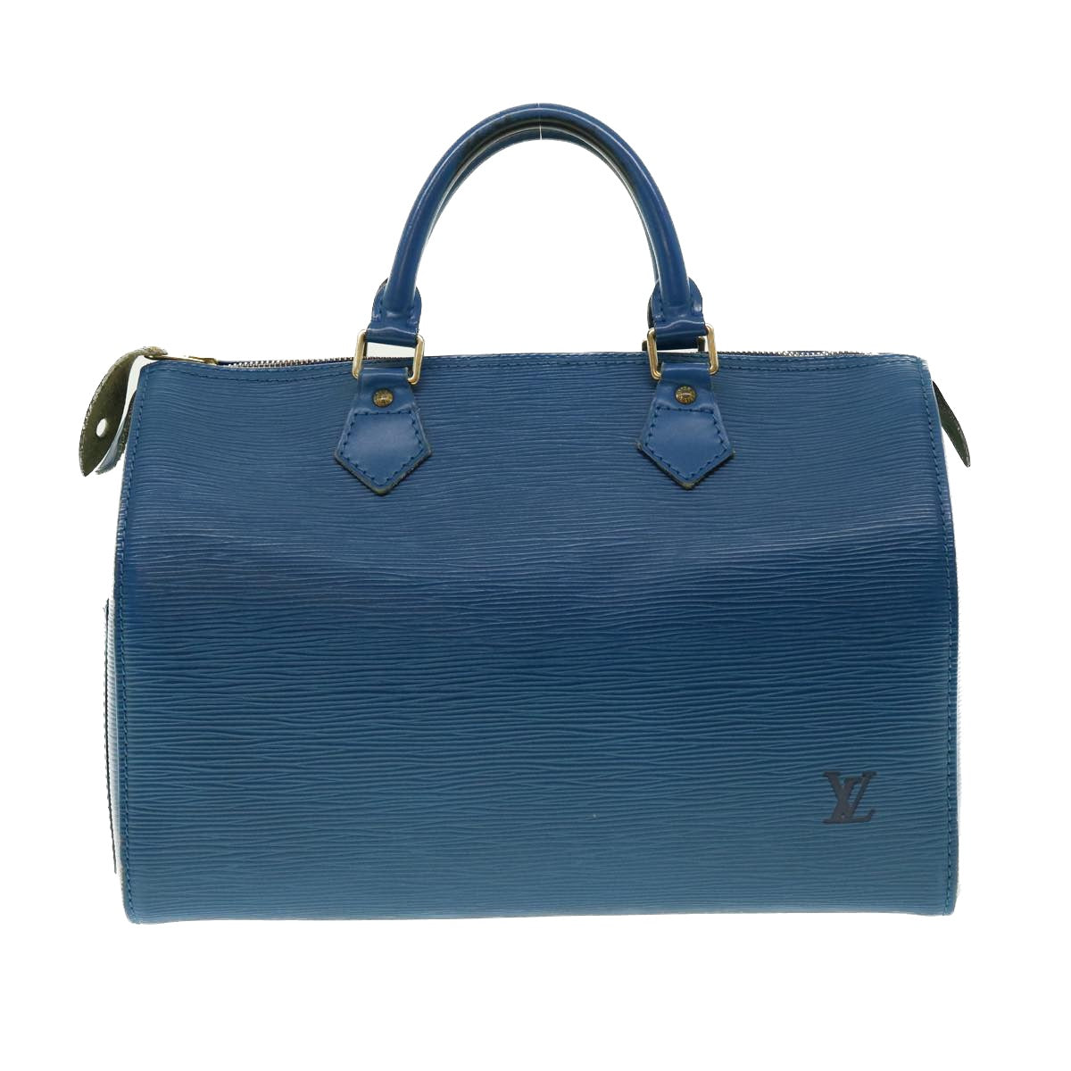 LOUIS VUITTON Epi Speedy 30 Hand Bag Toledo Blue M43005 LV 39035
